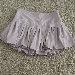 Silver Pink Mini Bubble Skirt with Ruffled Tiers
